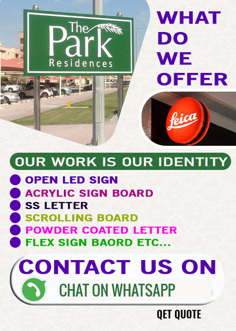 glow signboard in hyderabad
